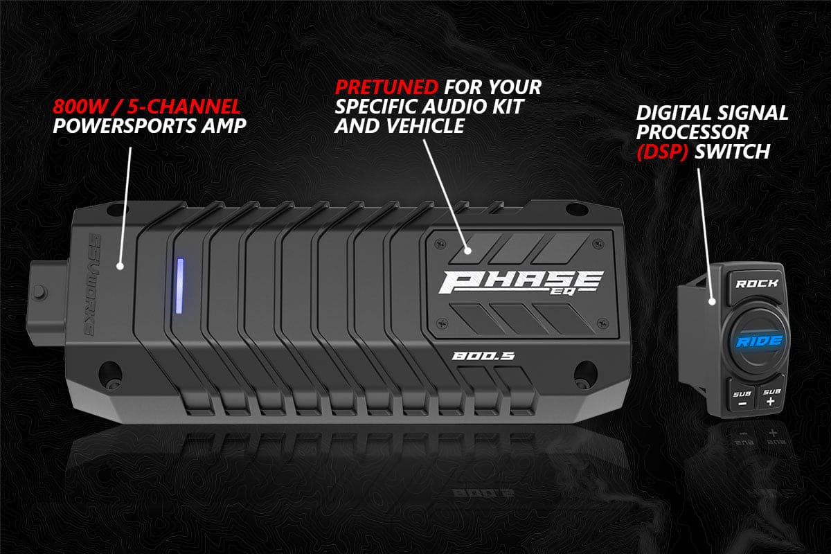 SSV Works '18-'24 Polaris Ranger XP 1000 A-Spec SSV Works 5-Speaker Audio System w/JVC