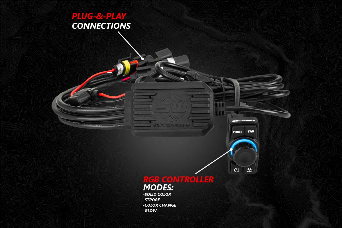 SSV Works '18-'24 Polaris Ranger XP 1000 V-Spec 3-Speaker Audio System for Ride Command