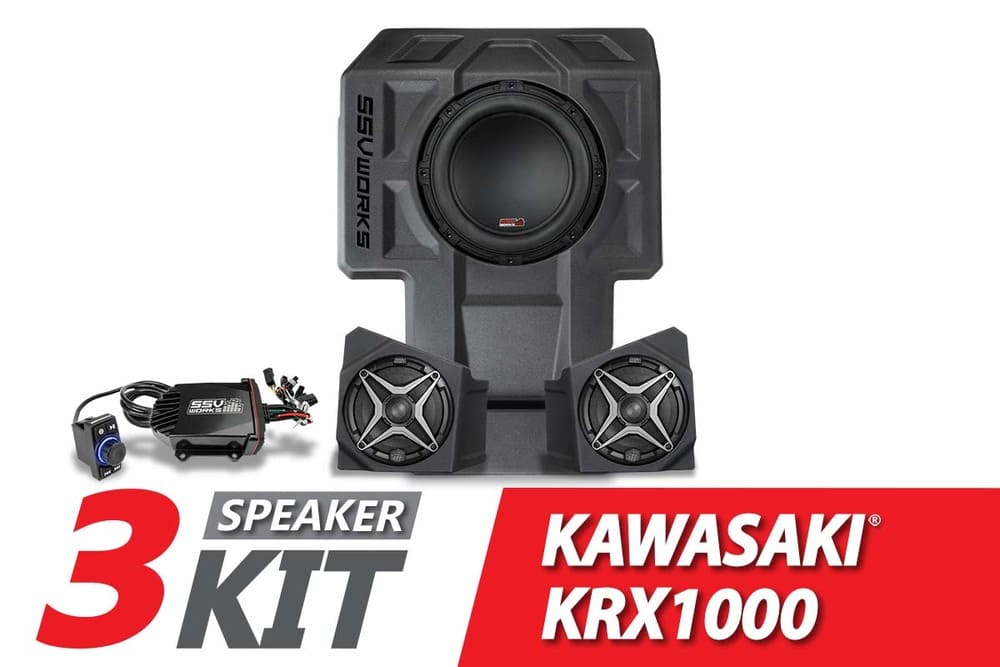 SSV Works '20-'24 Kawasaki KRX1000 2-Seater A-Spec 3-Speaker Audio Kit