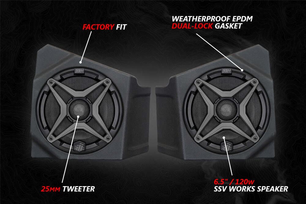 SSV Works '20-'24 Kawasaki KRX1000 2-Seater A-Spec 3-Speaker Audio Kit