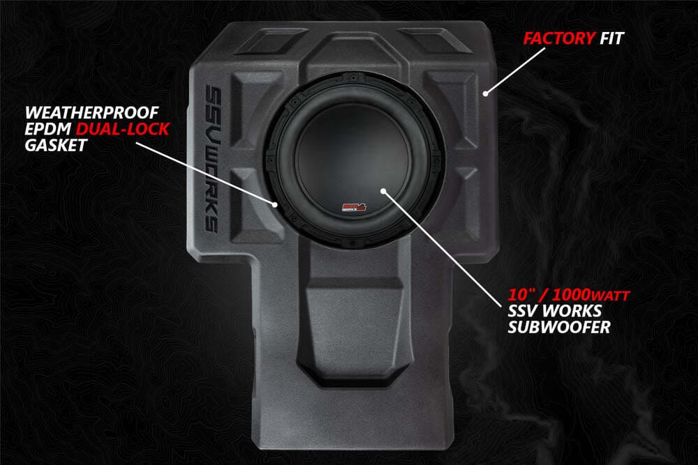 SSV Works '20-'24 Kawasaki KRX1000 2-Seater A-Spec 3-Speaker Audio Kit