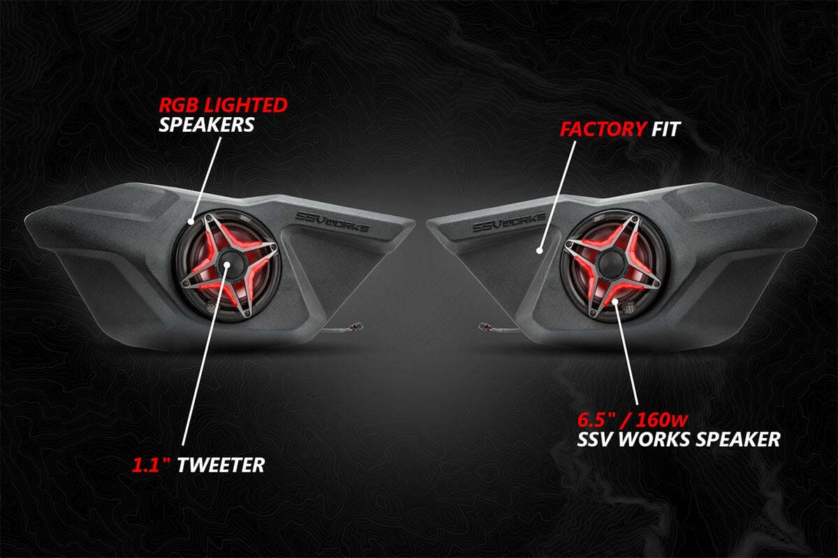 SSV Works '20-'24 Polaris RZR Pro Front-Door 6.5in Speaker Pods