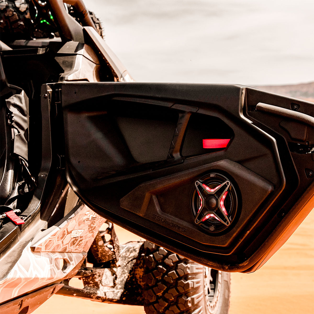 SSV Works '24-'25 Can-Am Maverick R 6.5" Lower Door-Pocket Speaker-Pods