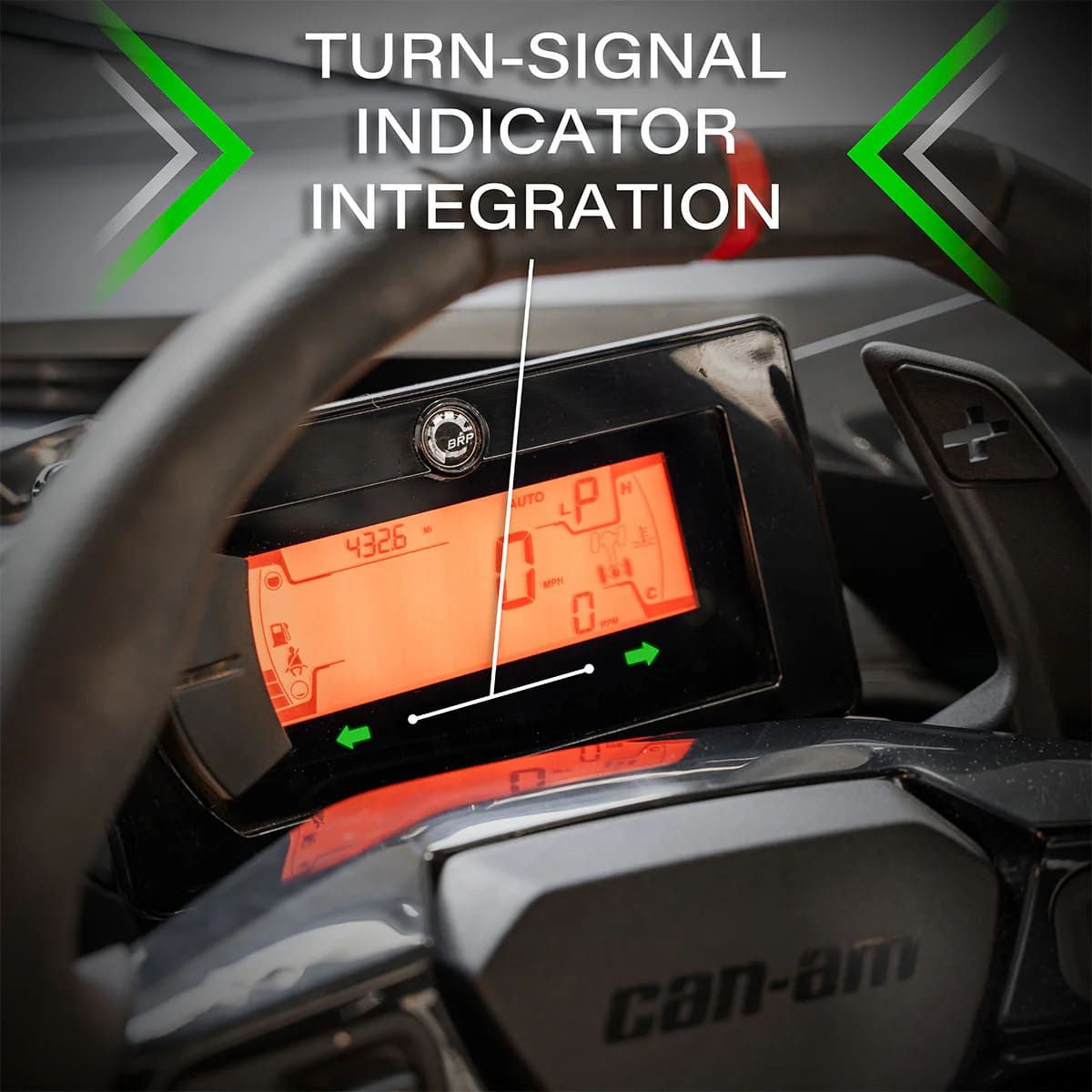 SSV Works '24-'26 Can-AM Maverick R Sequential Front Fang Lights w/Taillight Integration Plug-&-Play Turn-Signal Kit