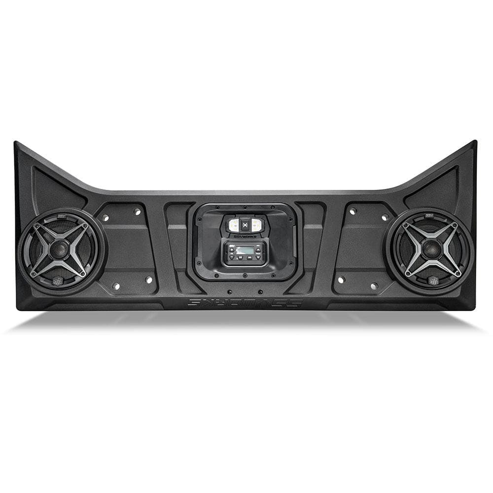 SSV Works '24-'26 Polaris RZR XP 1000 2-Speaker Overhead Soundbar w/ MRB3S Bluetooth Radio & Built-in Dome Light