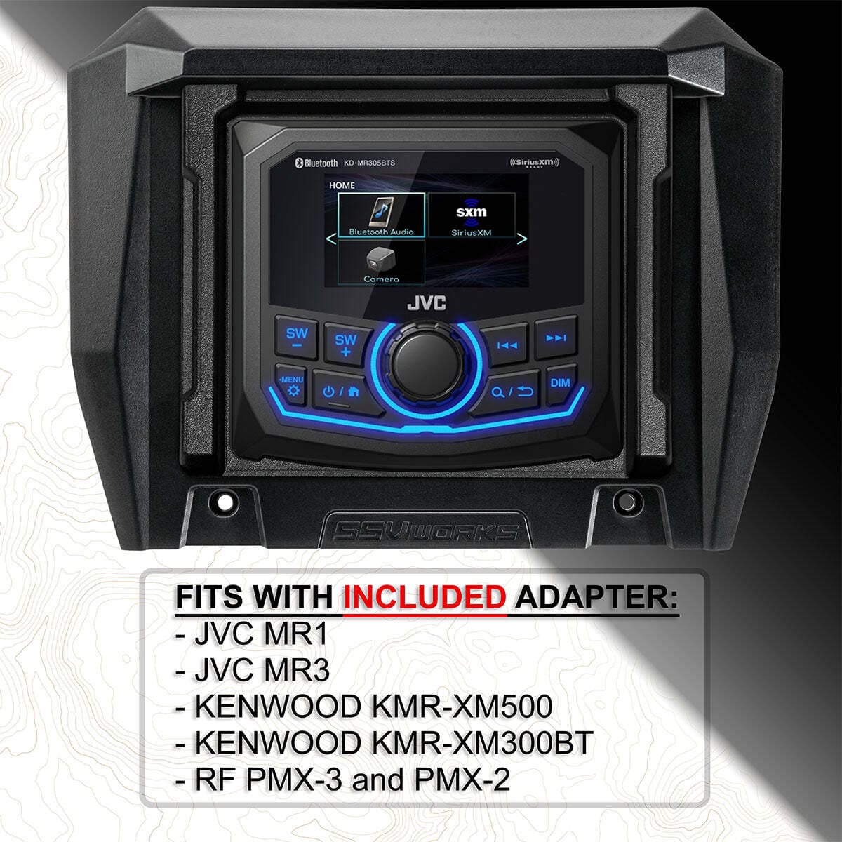 SSV Works '25-'26 Polaris RZR Pro R Multi-Media Receiver Mounting Kit