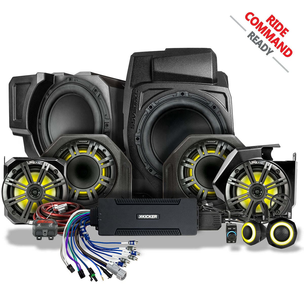 SSV Works '25-'26 Polaris RZR Pro R Phase-6 K-Spec 7 Ride Command Plug & Play Kit - 7-Speaker