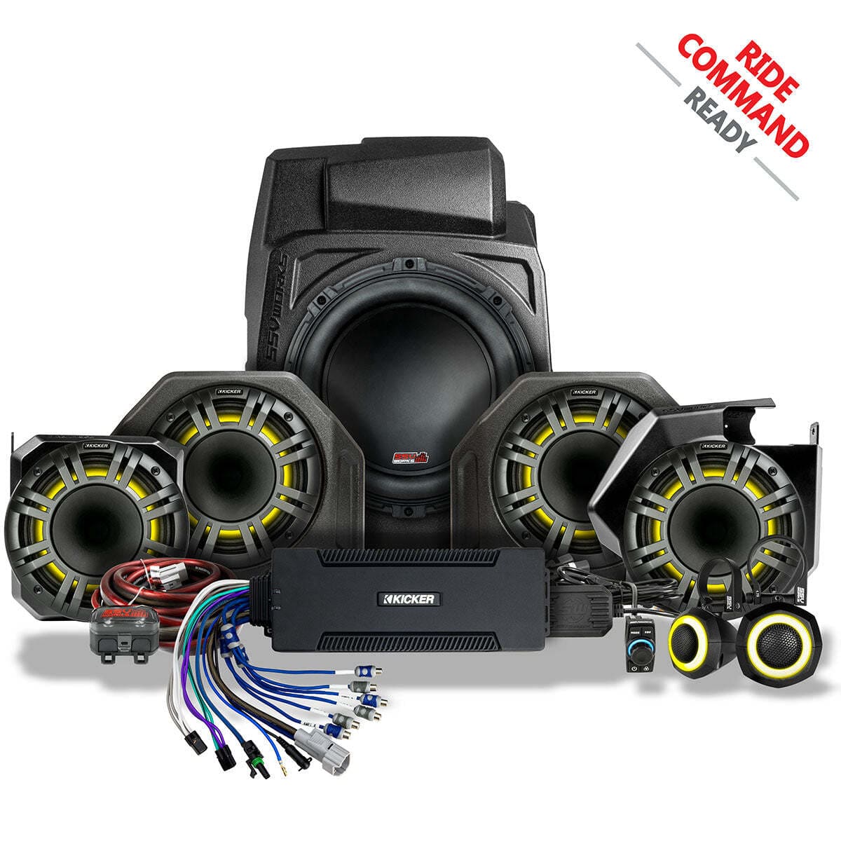 SSV Works '25-'26 Polaris RZR Pro R Phase-7 K-Spec Ride Command Plug & Play Kit - 7-Speaker