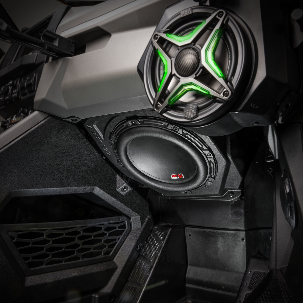 SSV Works '25 Polaris RZR Pro R/ Pro S/Pro XP Under-Dash 10" Ported Subwoofer-Enclosure