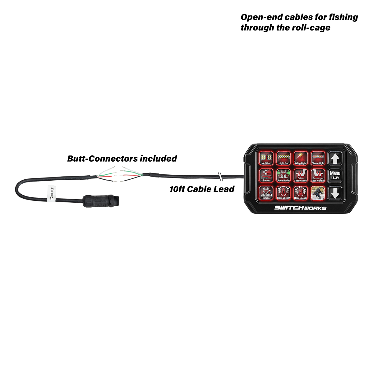 SSV Works Alpha 12 Digital Smart Switcher with 12-Outputs and Rollcage Mount