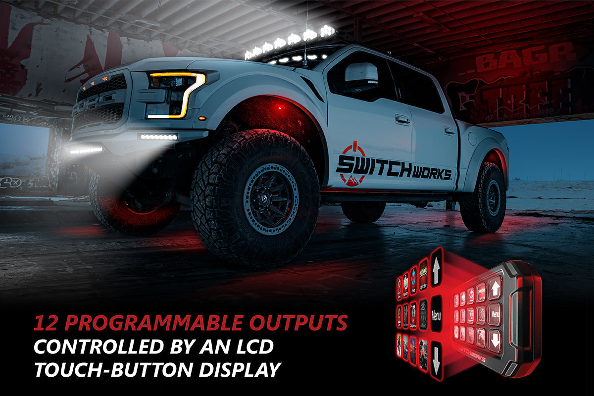 SSV Works Alpha 12 Digital Smart Switcher with 12-Outputs and Rollcage Mount