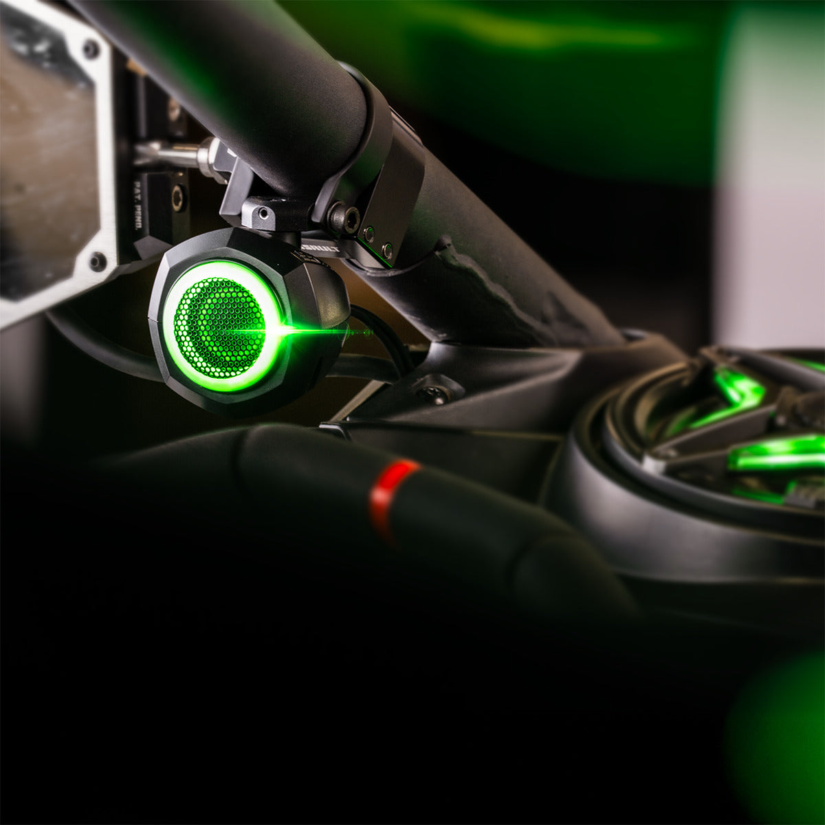 SSV Works Universal 1" Cage-Pod Tweeters w/RGB Ring for UTV Audio Systems