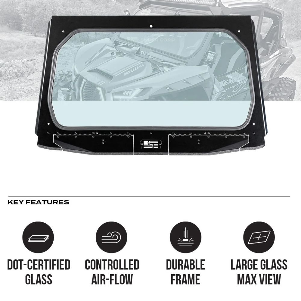 Super Comp '20+ Kawasaki KRX Front Windshield