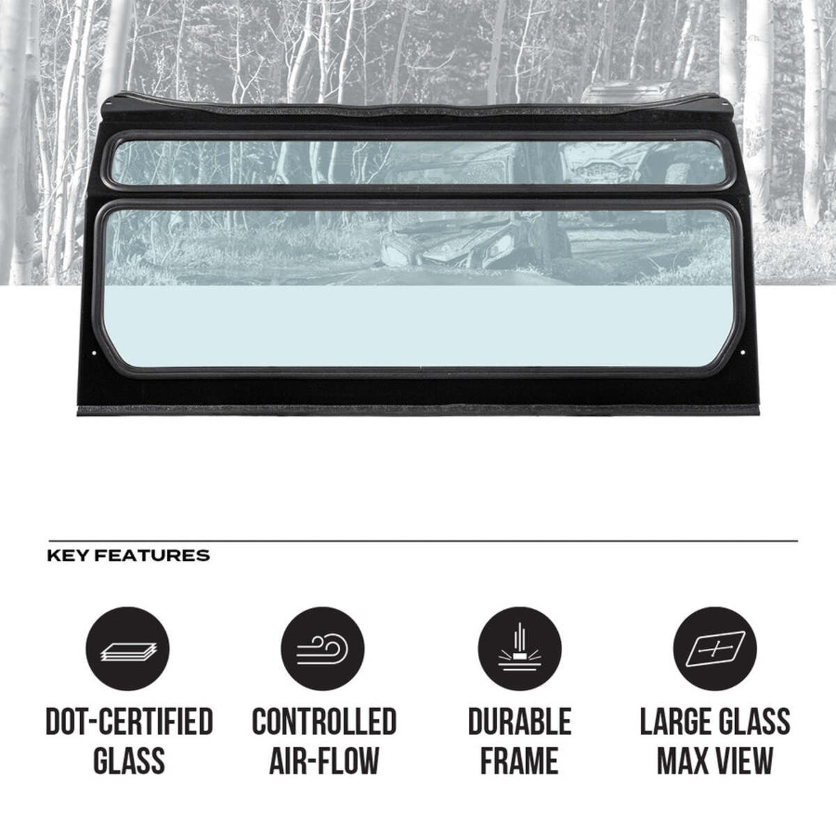 Super Comp Can-Am Commander Rear Windshield