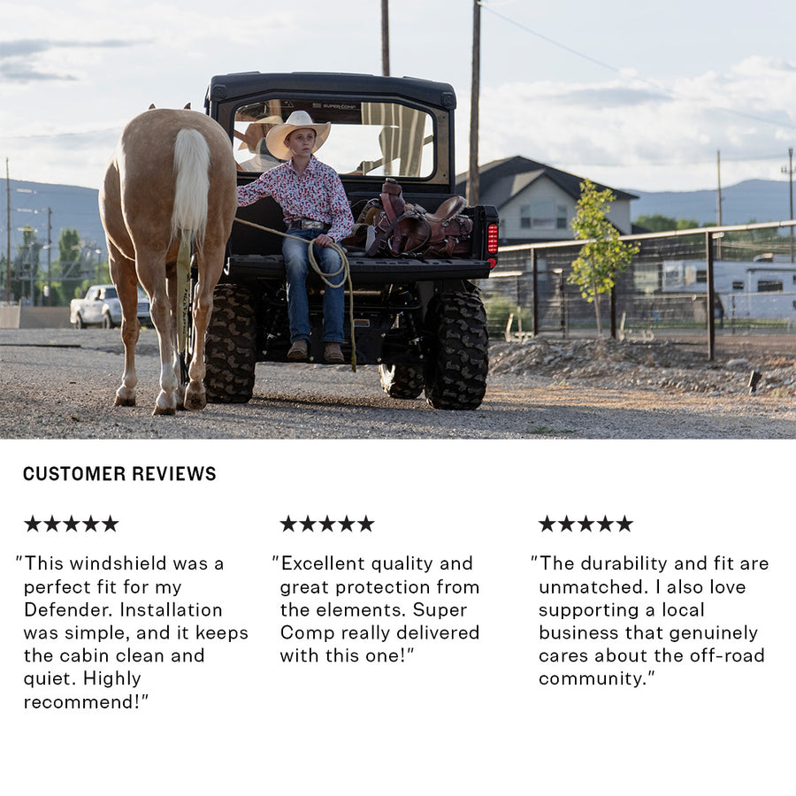 Super Comp Can-Am Defender Rear Windshield