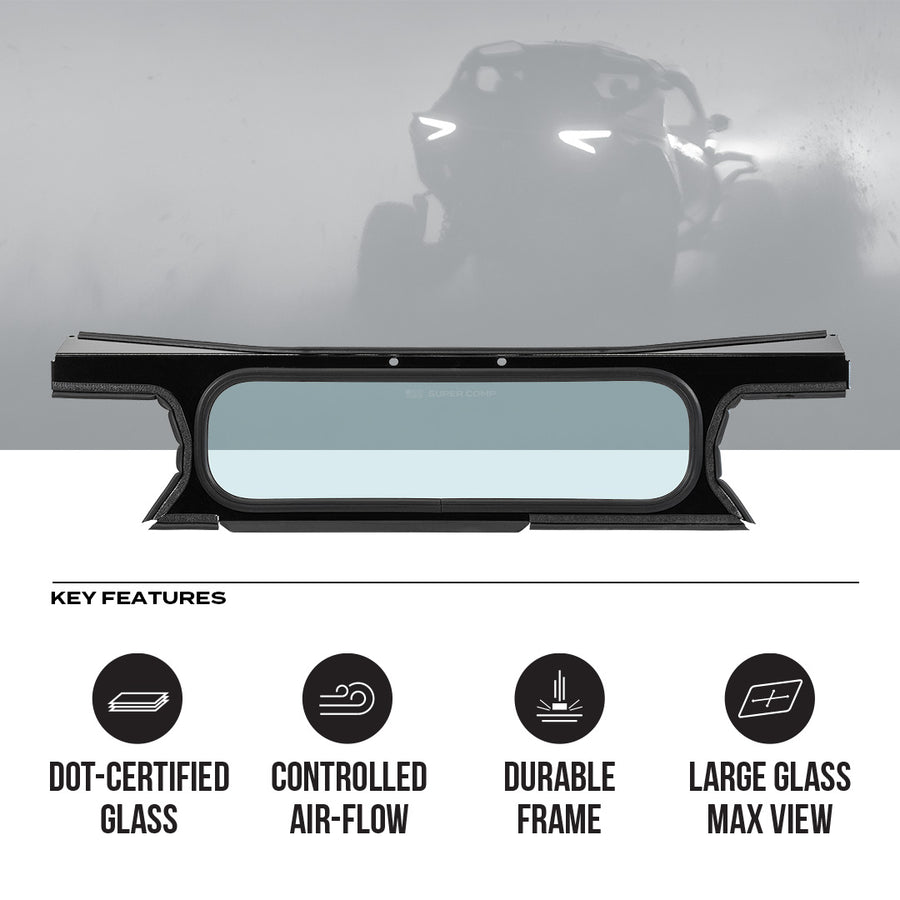 Super Comp Can-Am Maverick R Rear Windshield
