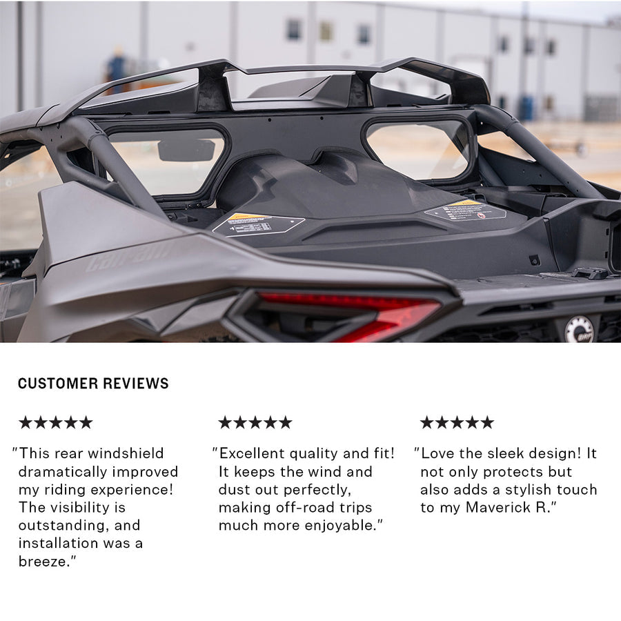 Super Comp Can-Am Maverick R Rear Windshield