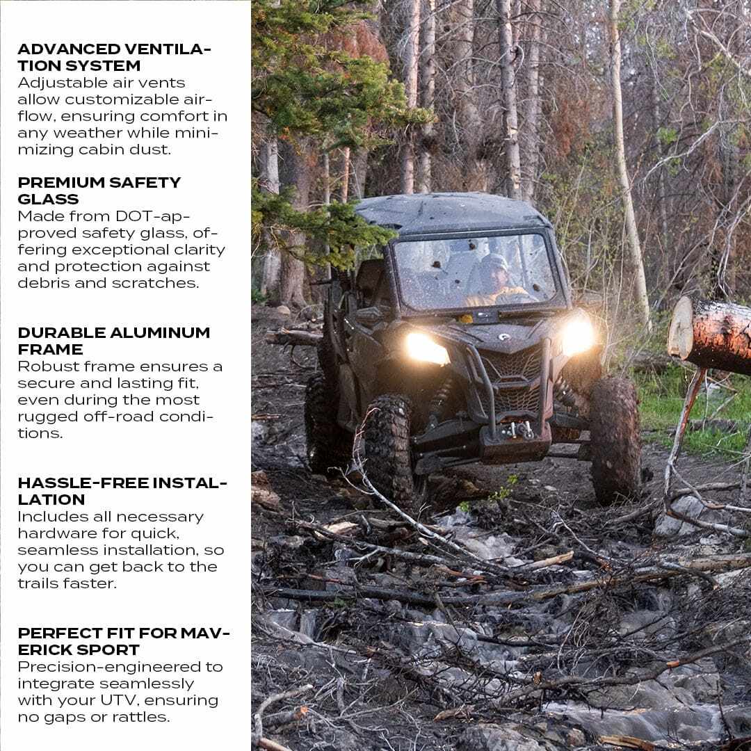 Super Comp Can-Am Maverick Sport Front Windshield