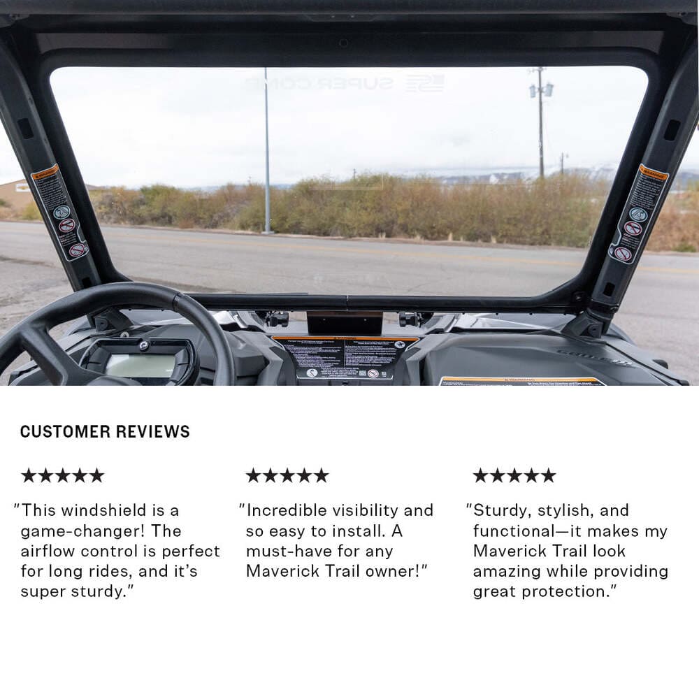 Super Comp Can-Am Maverick Trail Front Windshield