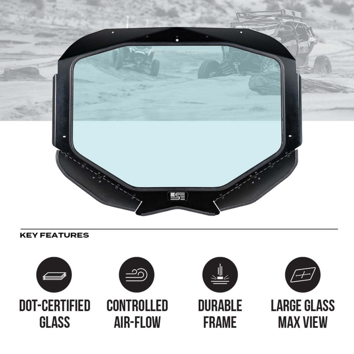 Super Comp Can-Am Maverick X3 Front Windshield
