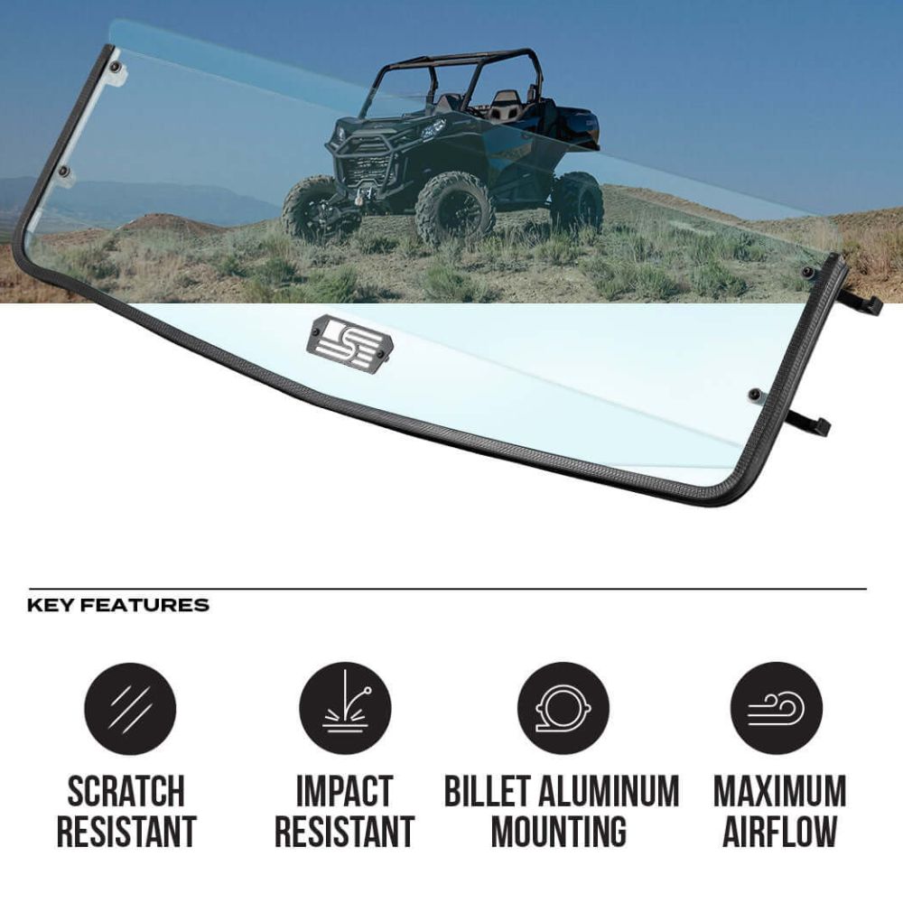 Super Comp Can-Am Polycarbonate Half Front Windshield