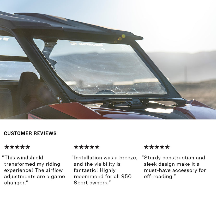 Super Comp CF Moto 950 Sport Front Windshield