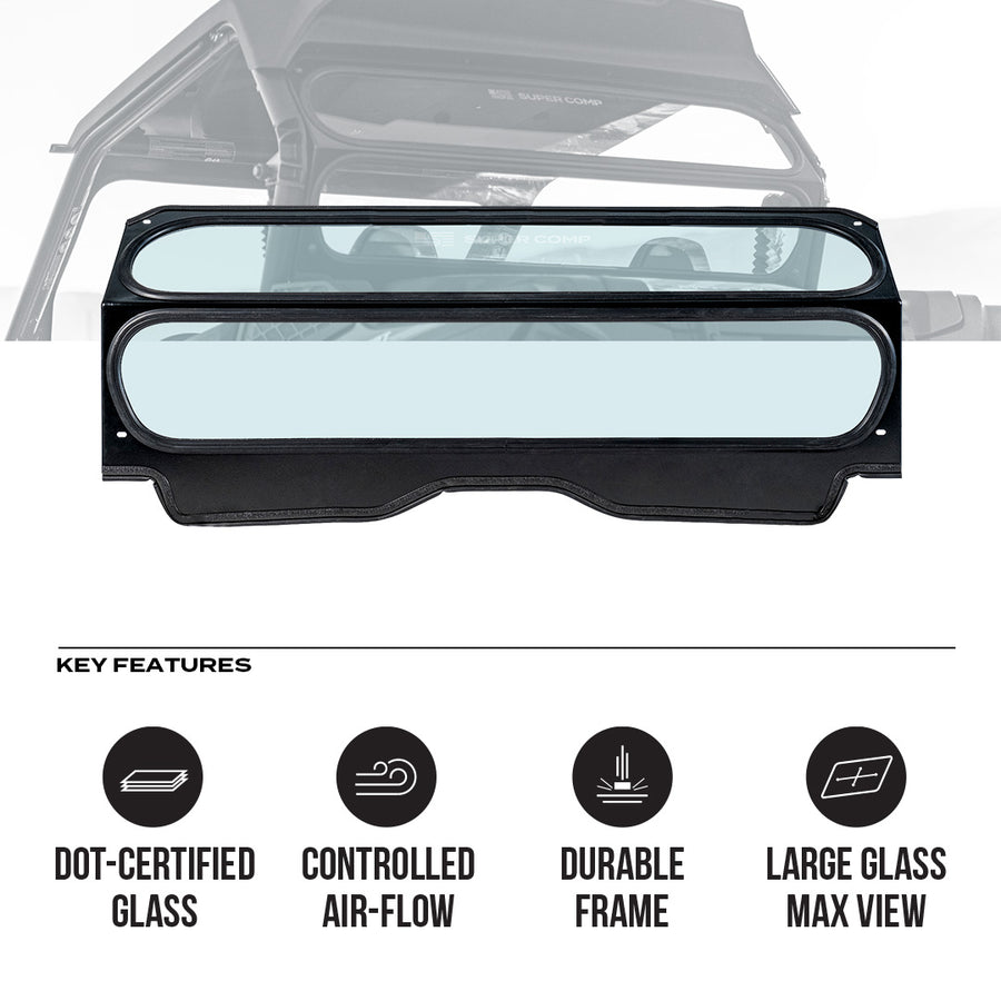 Super Comp CF Moto 950 Sport Rear Windshield