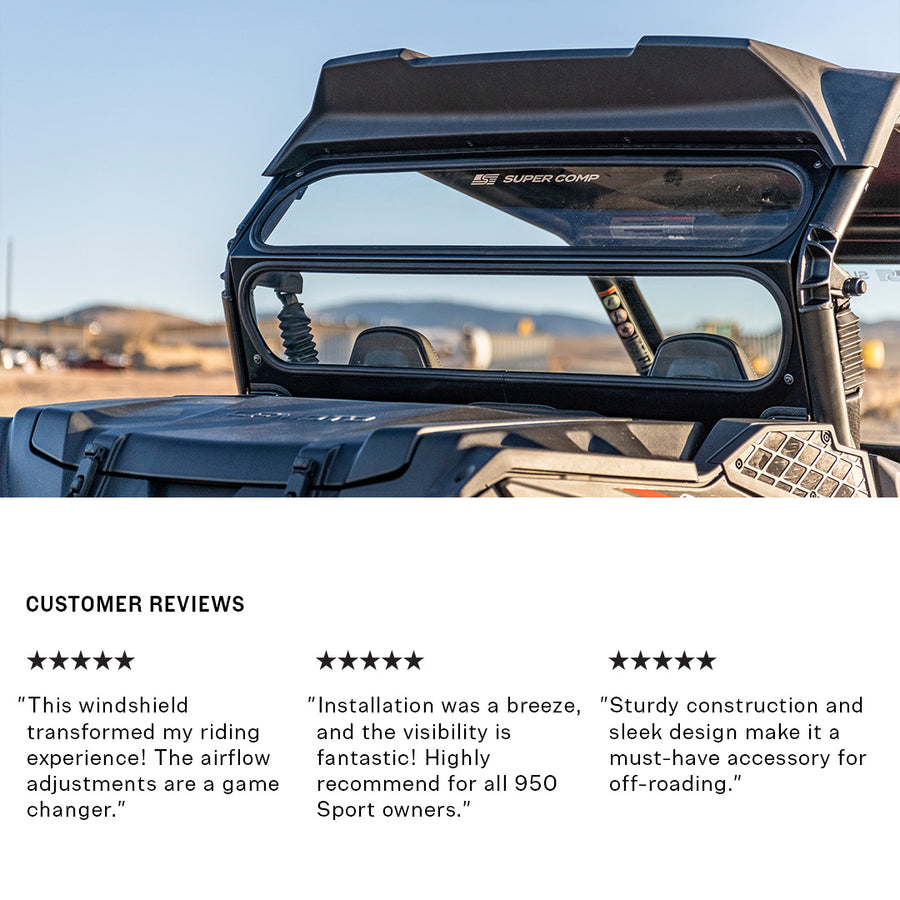 Super Comp CF Moto 950 Sport Rear Windshield