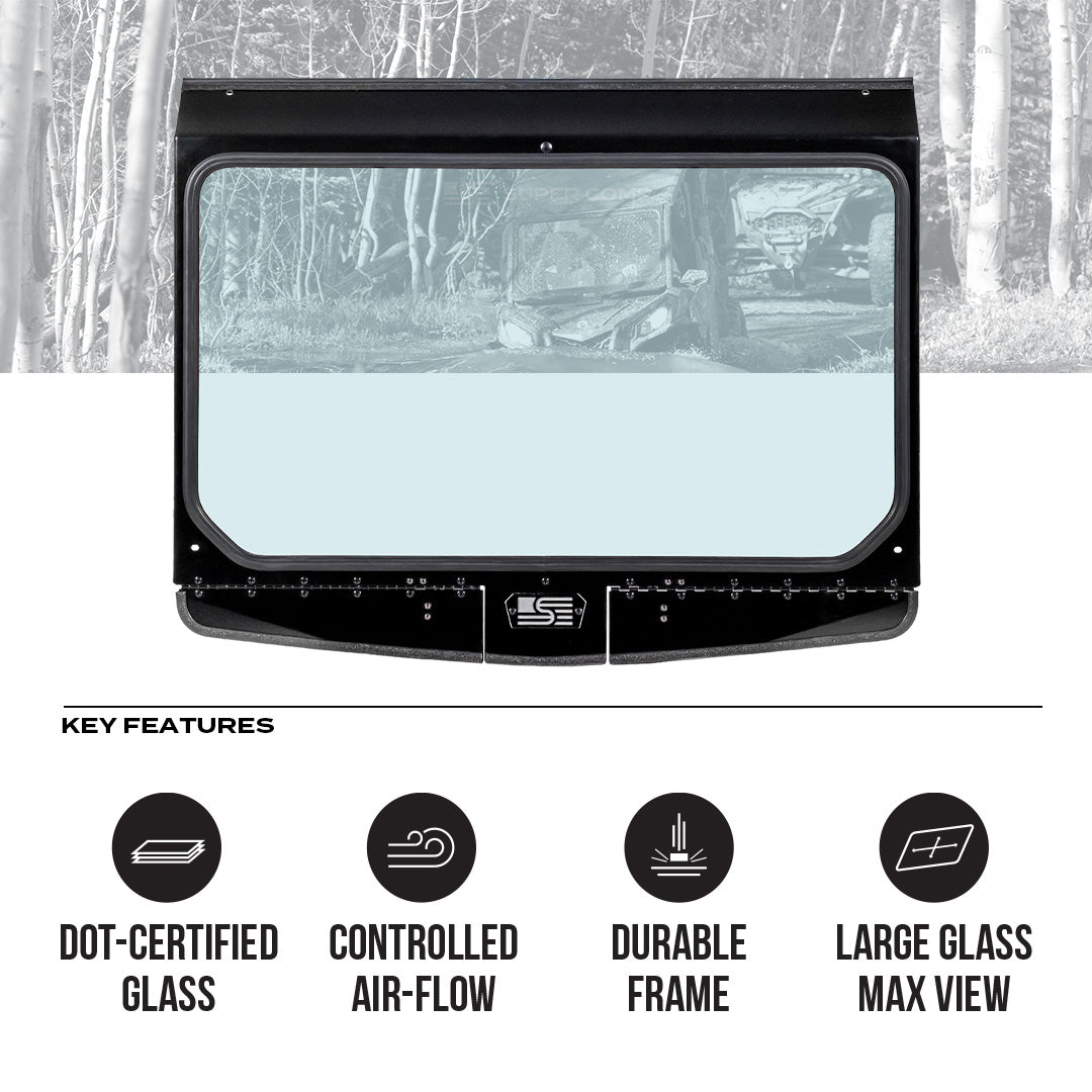 Super Comp Commander Vented Front Windshield