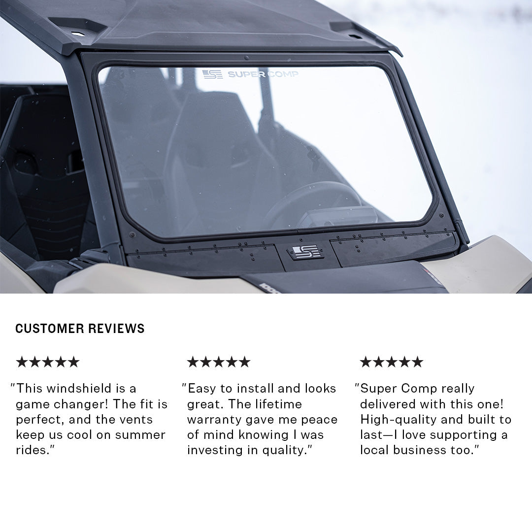 Super Comp Commander Vented Front Windshield