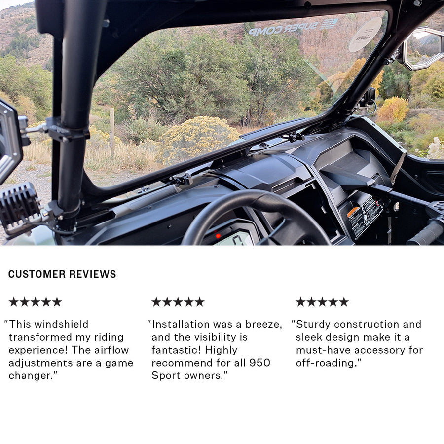 Super Comp Kawasaki KRX 1000 Front Windshield