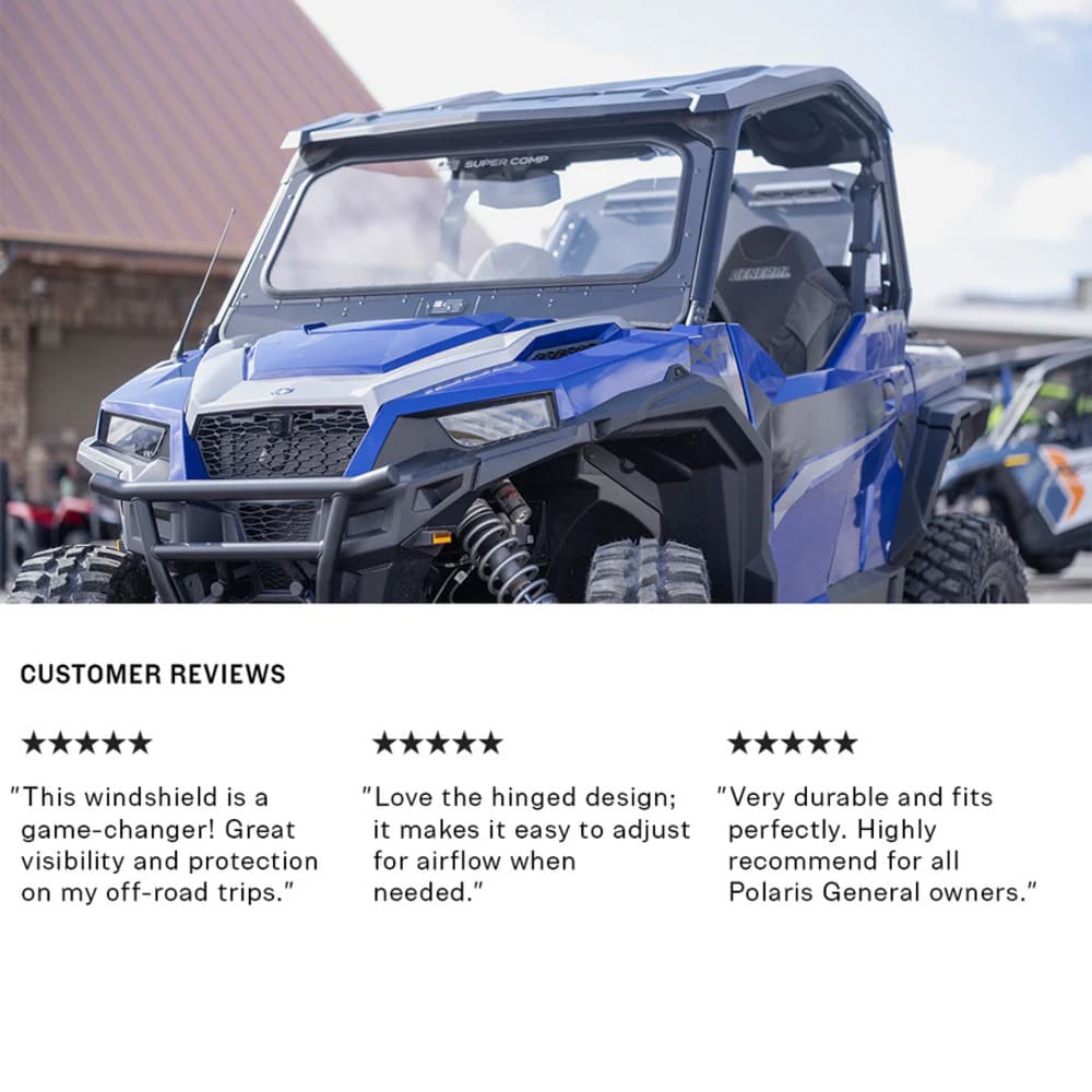 Super Comp Polaris General Front Windshield