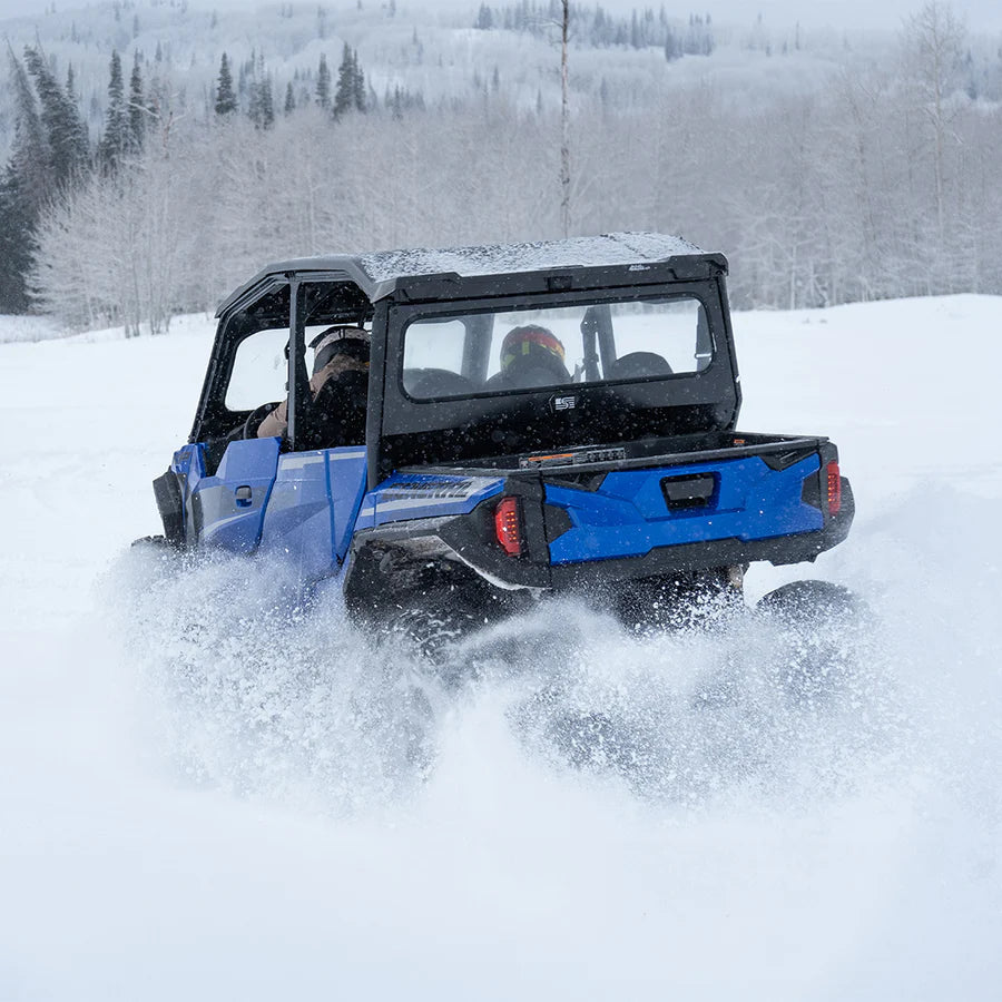 Super Comp Polaris General Rear Windshield - White