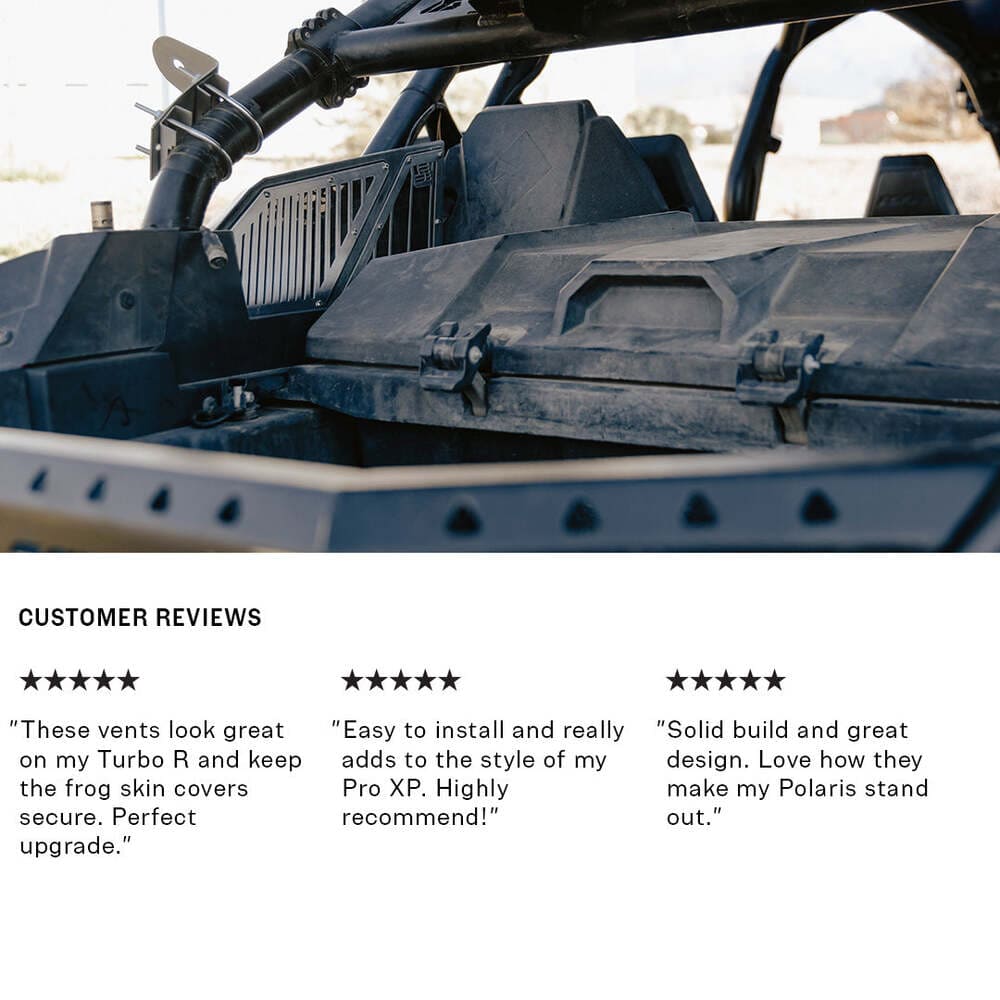 Super Comp Polaris RZR Pro XP Turbo R Clutch Intake Vents