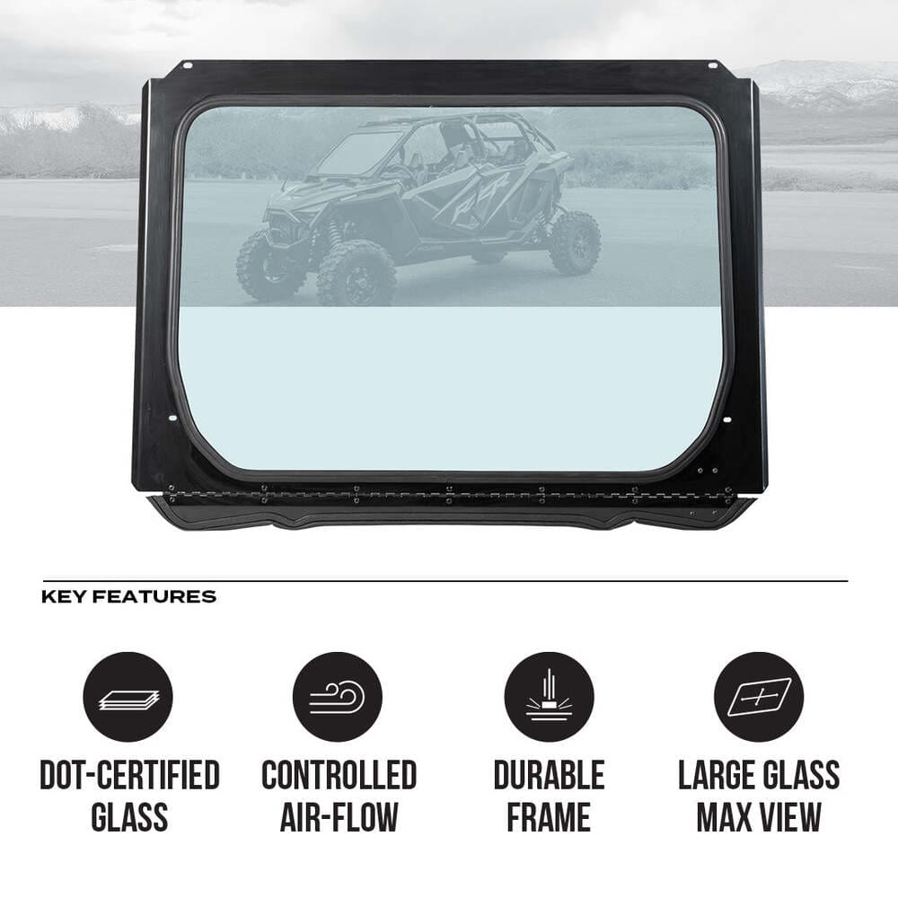 Super Comp Polaris RZR Pro XP Front Windshield