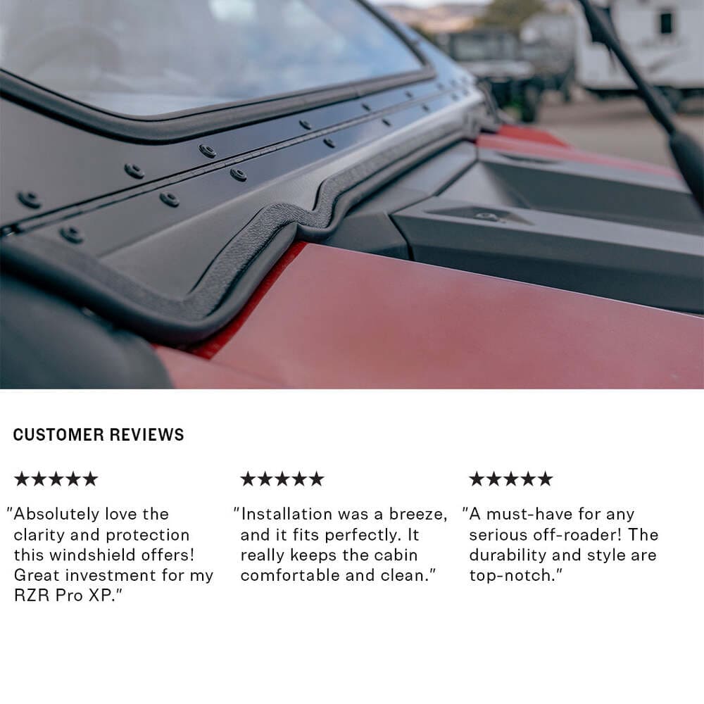 Super Comp Polaris RZR Pro XP Front Windshield