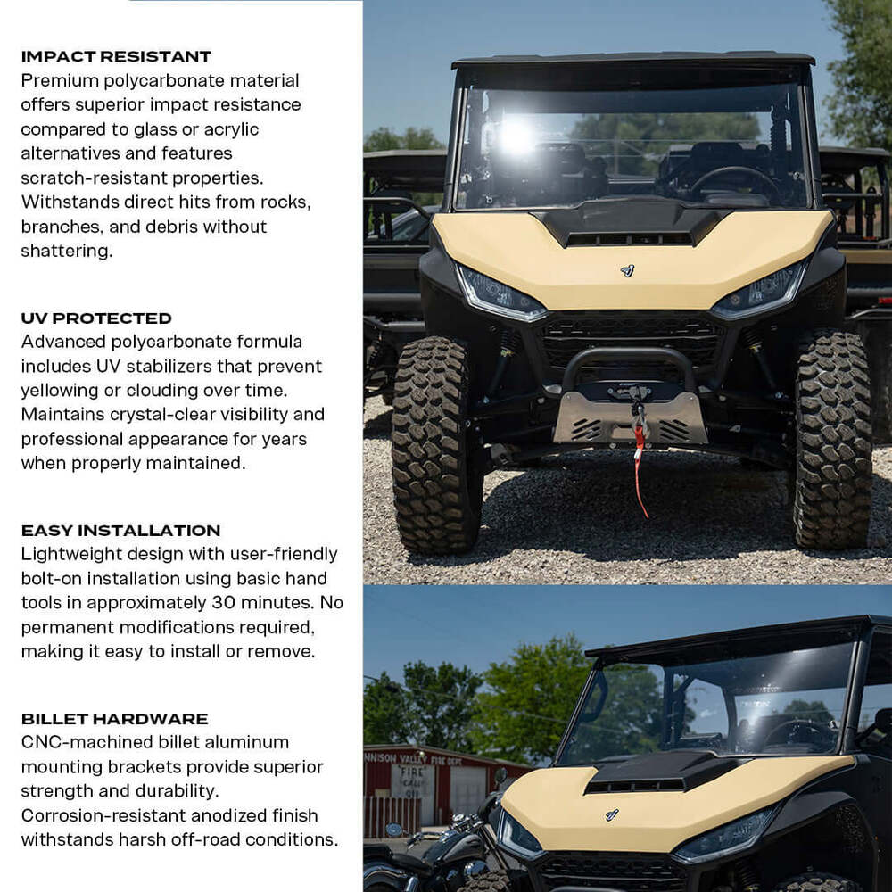 Super Comp Segway UT10 Polycarbonate Full Front Windshield