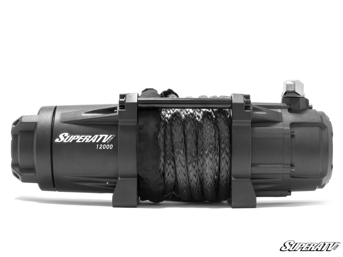 SuperATV 12,000 LB Winch W/ Wireless Remote & Synthetic Rope