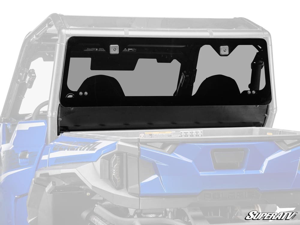 SuperATV '20+ Polaris General XP 1000 Rear Glass Windshield