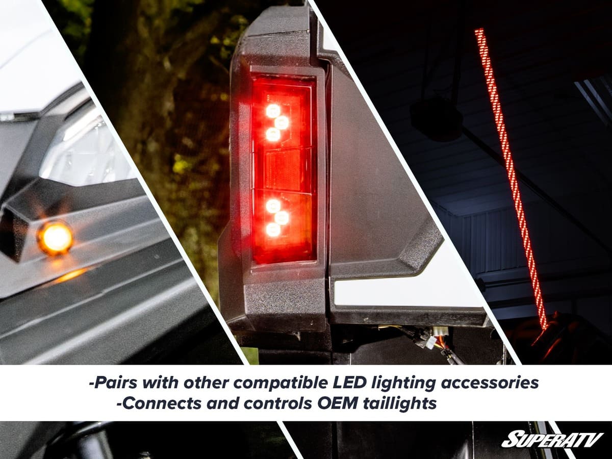SuperATV '24+ Kawasaki Ridge HVAC Deluxe Self Canceling Turn Signal Kit