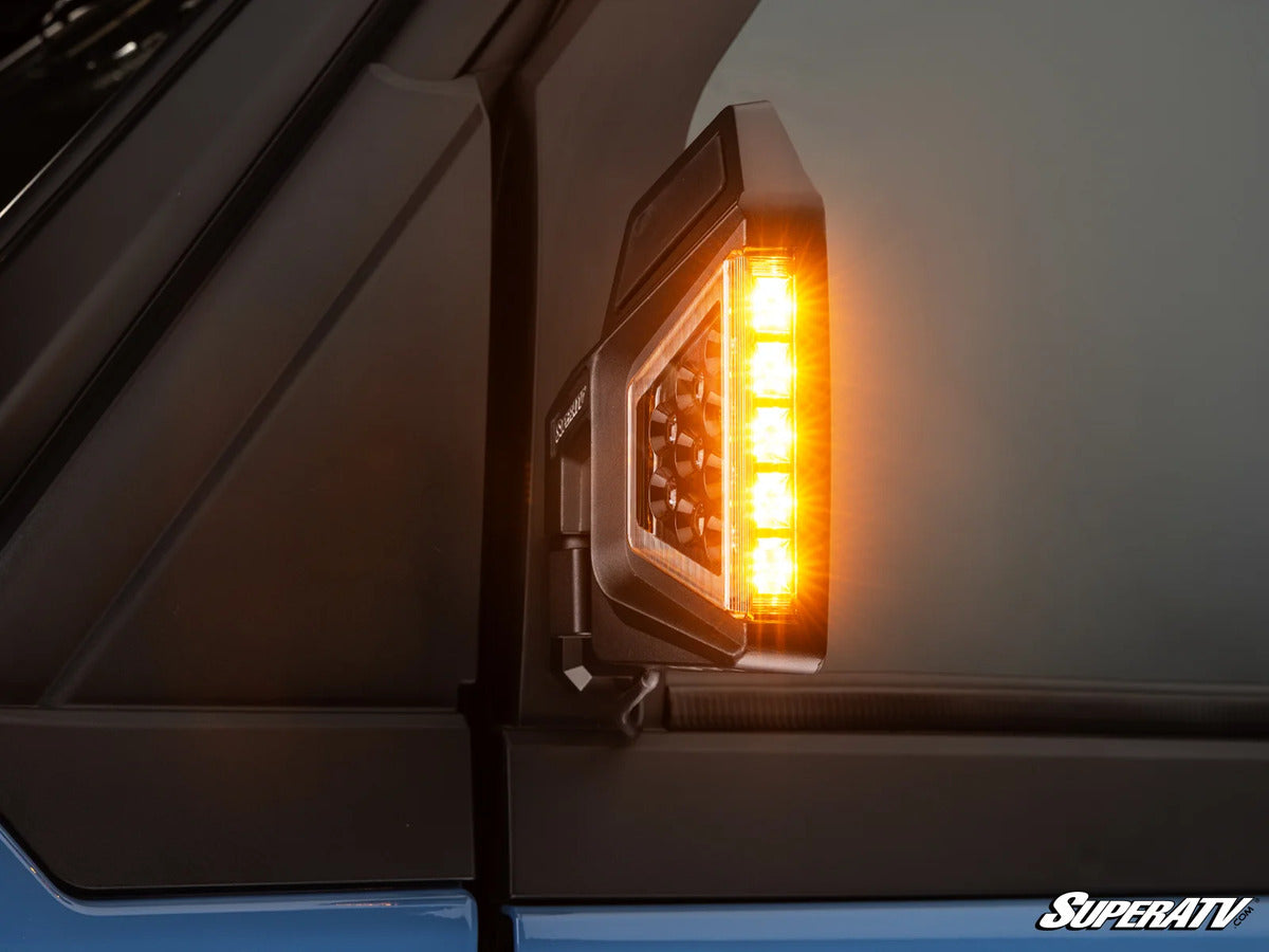 SuperATV '24+ Polaris Xpedition ADV Dual Section LED Side View Mirrors