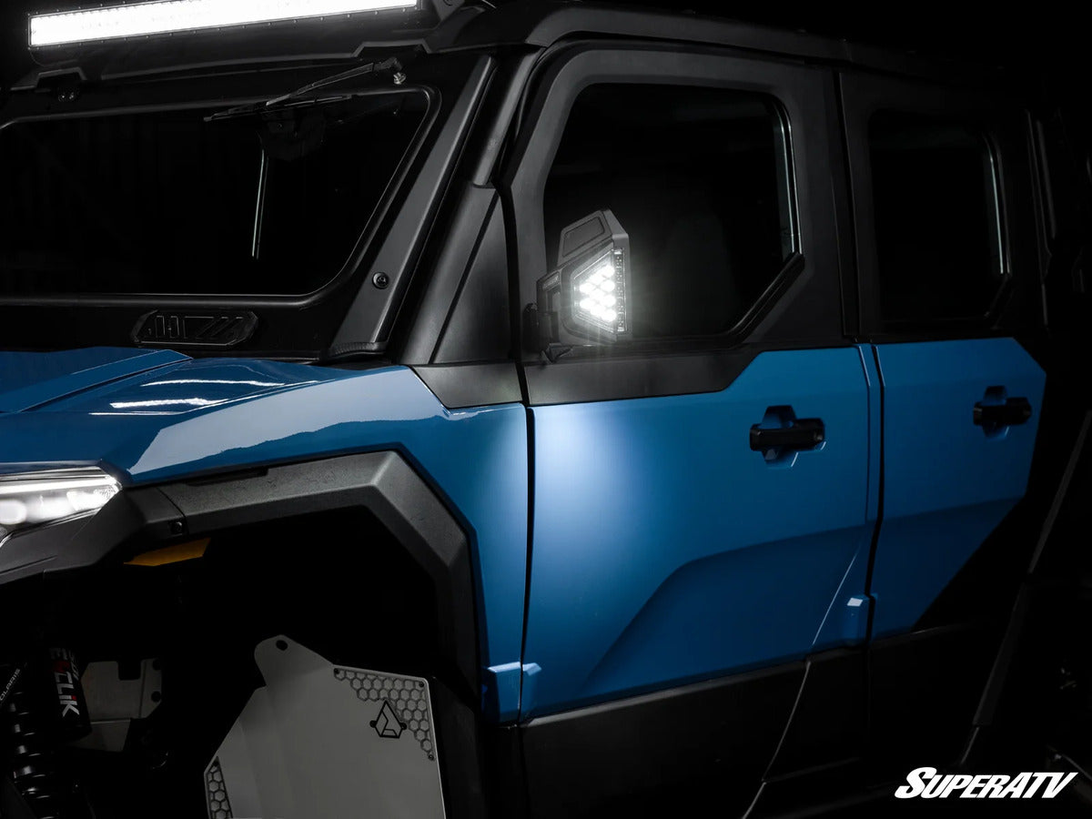 SuperATV '24+ Polaris Xpedition ADV Dual Section LED Side View Mirrors