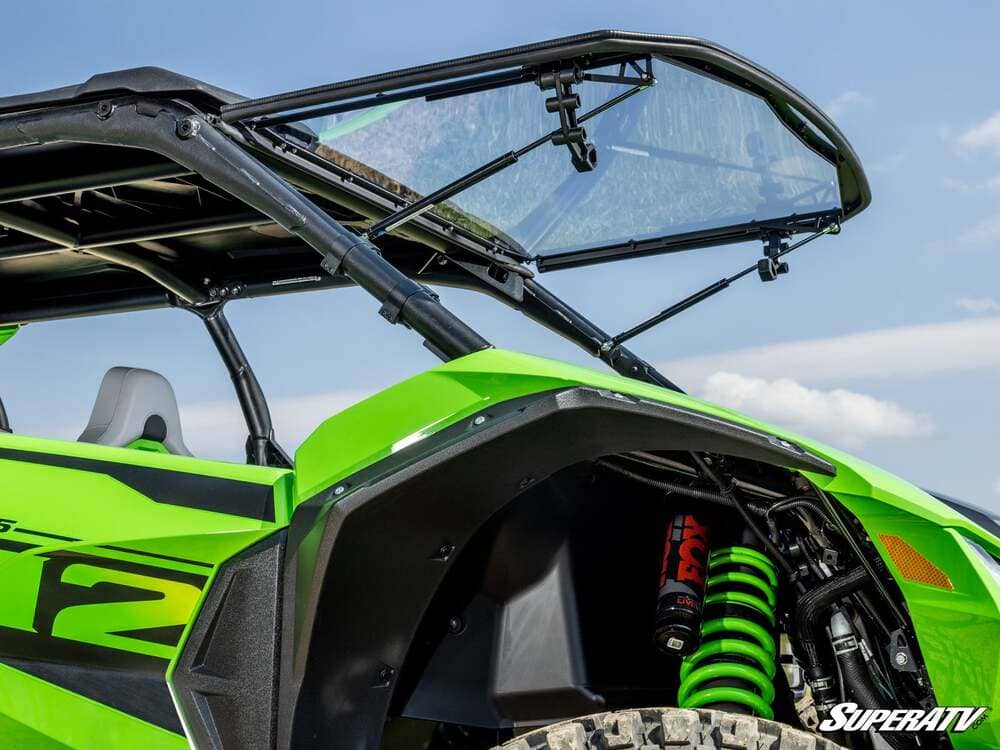 SuperATV '26+ Kawasaki Teryx4 H2 Scratch-Resistant Flip Windshield