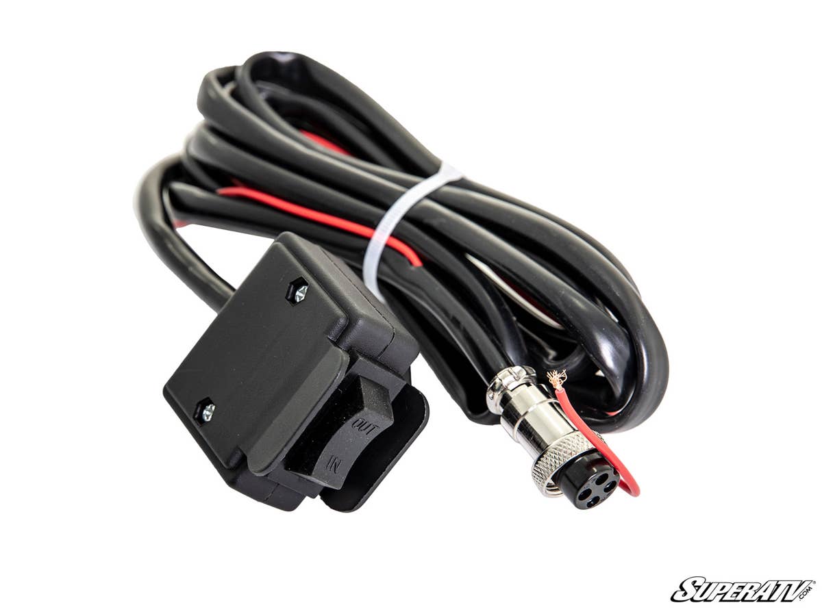 SuperATV 3500 LB UTV/ATV Winch with Wireless Remote and Synthetic Rope