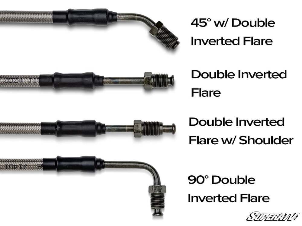 SuperATV Braided Brake Lines w/ Fittings