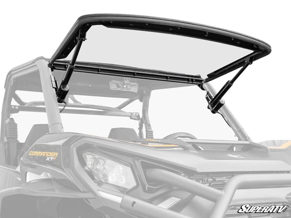 SuperATV Can-Am Commander Max Drive Power Flip Windshield
