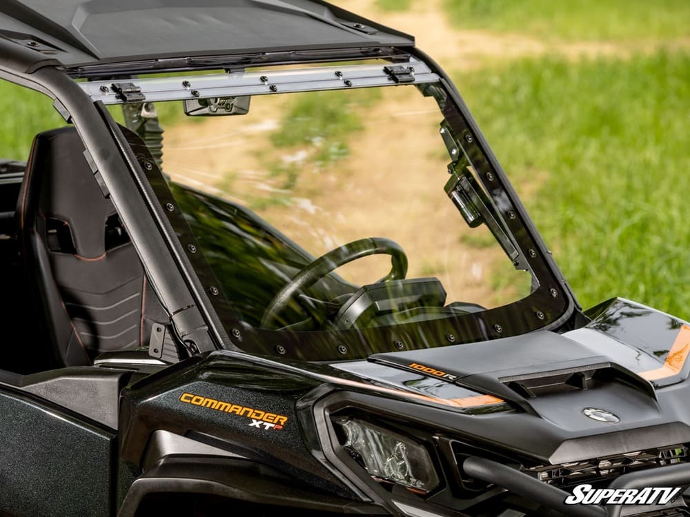 SuperATV Can-Am Commander Max Drive Power Flip Windshield