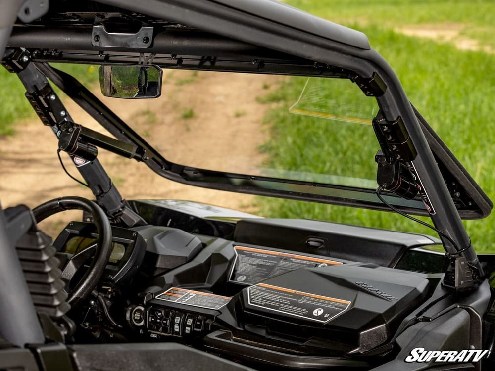 SuperATV Can-Am Commander Max Drive Power Flip Windshield