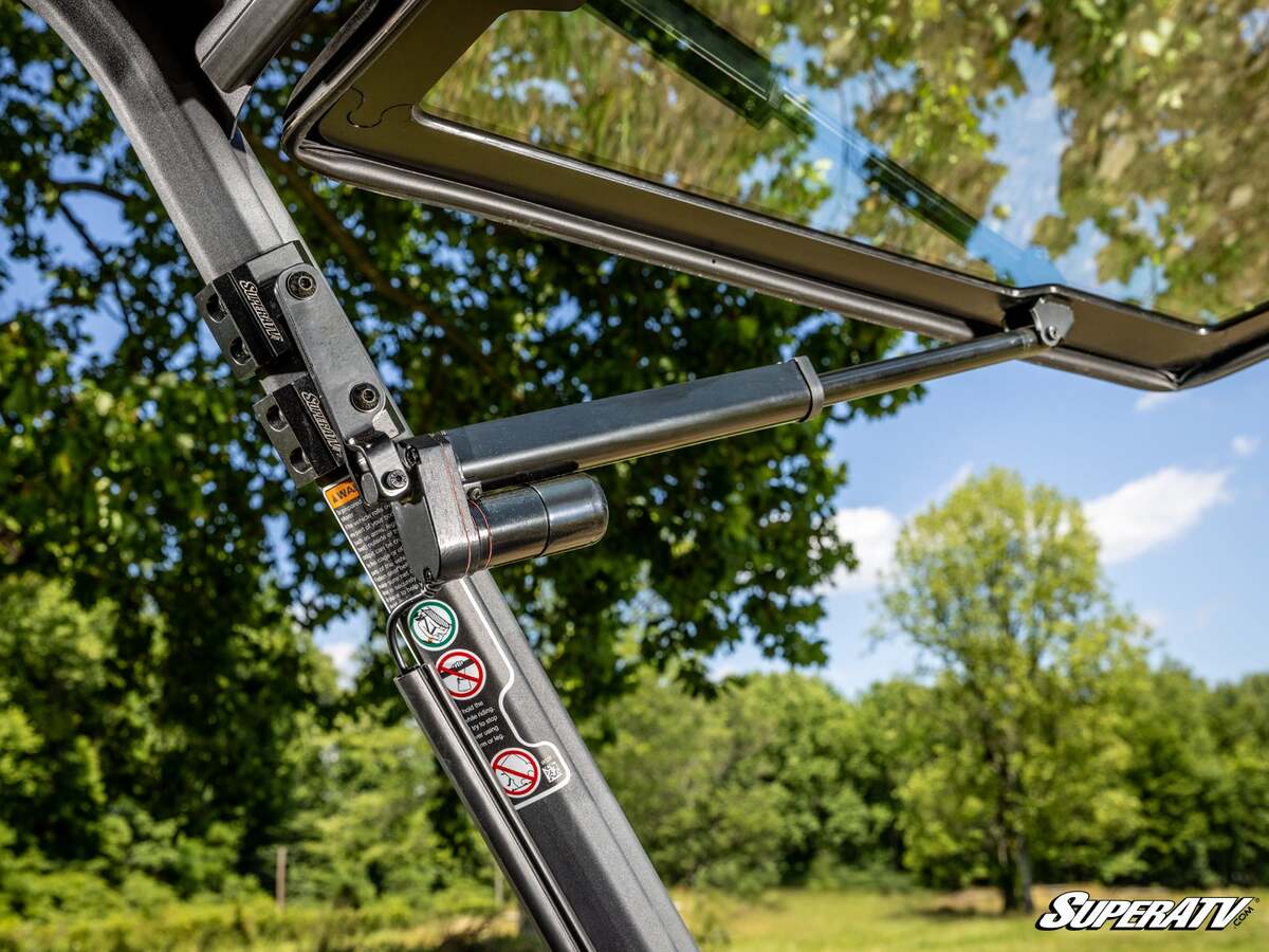 SuperATV Can-Am Defender Max Drive Power Flip Glass Windshield