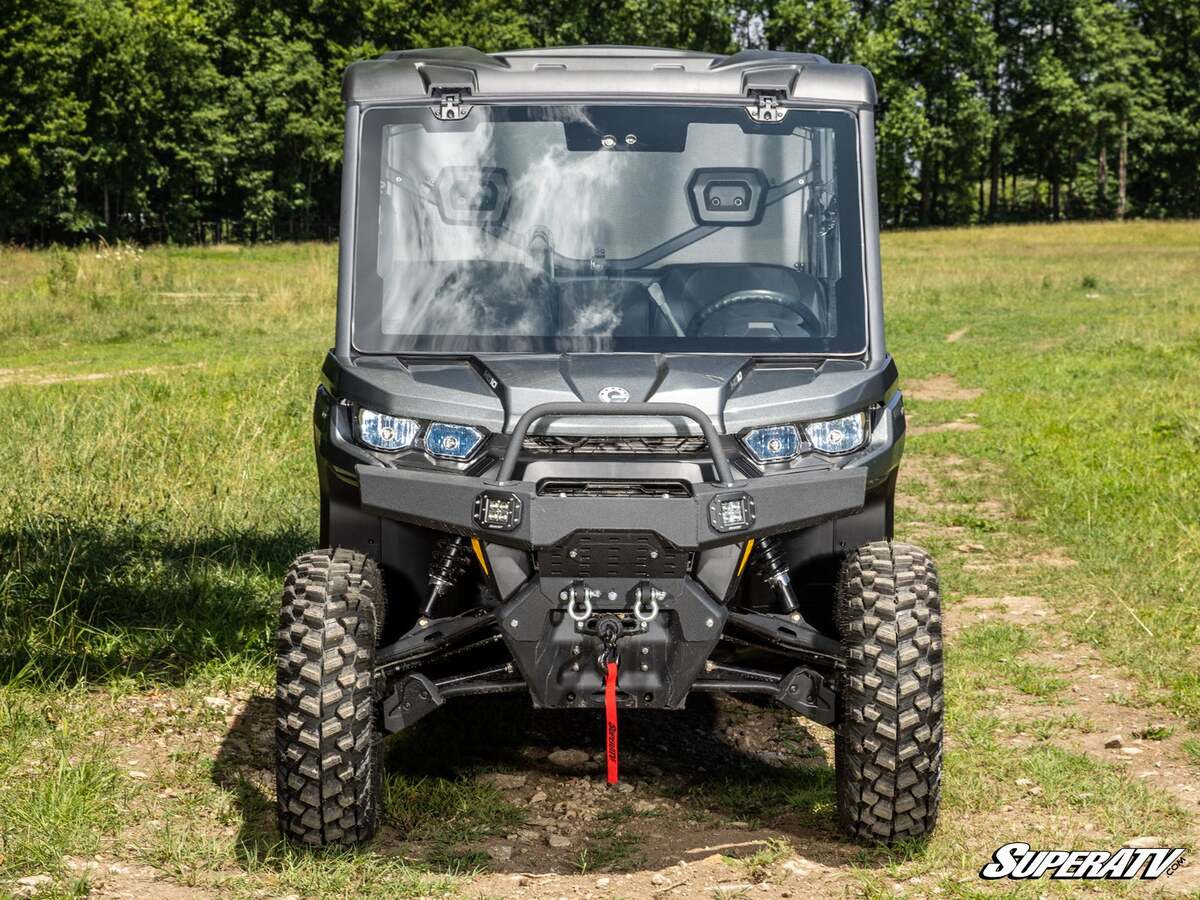 SuperATV Can-Am Defender Max Drive Power Flip Glass Windshield